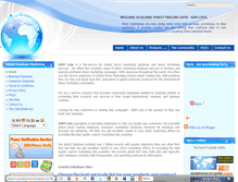 Tablet Screenshot of globaldirectmailinglists.com